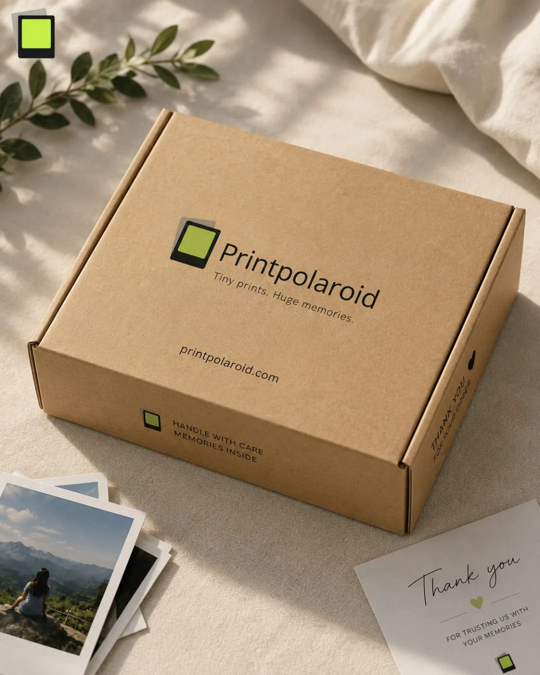 PrintPolaroid packaging and prints