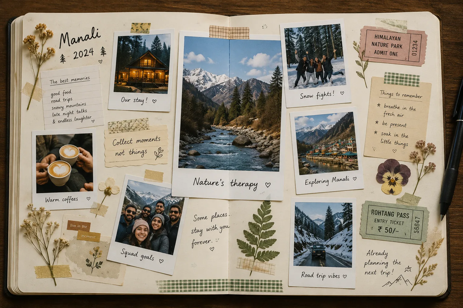 Full-Page Memory Spread example for Scrapbook Photo Prints