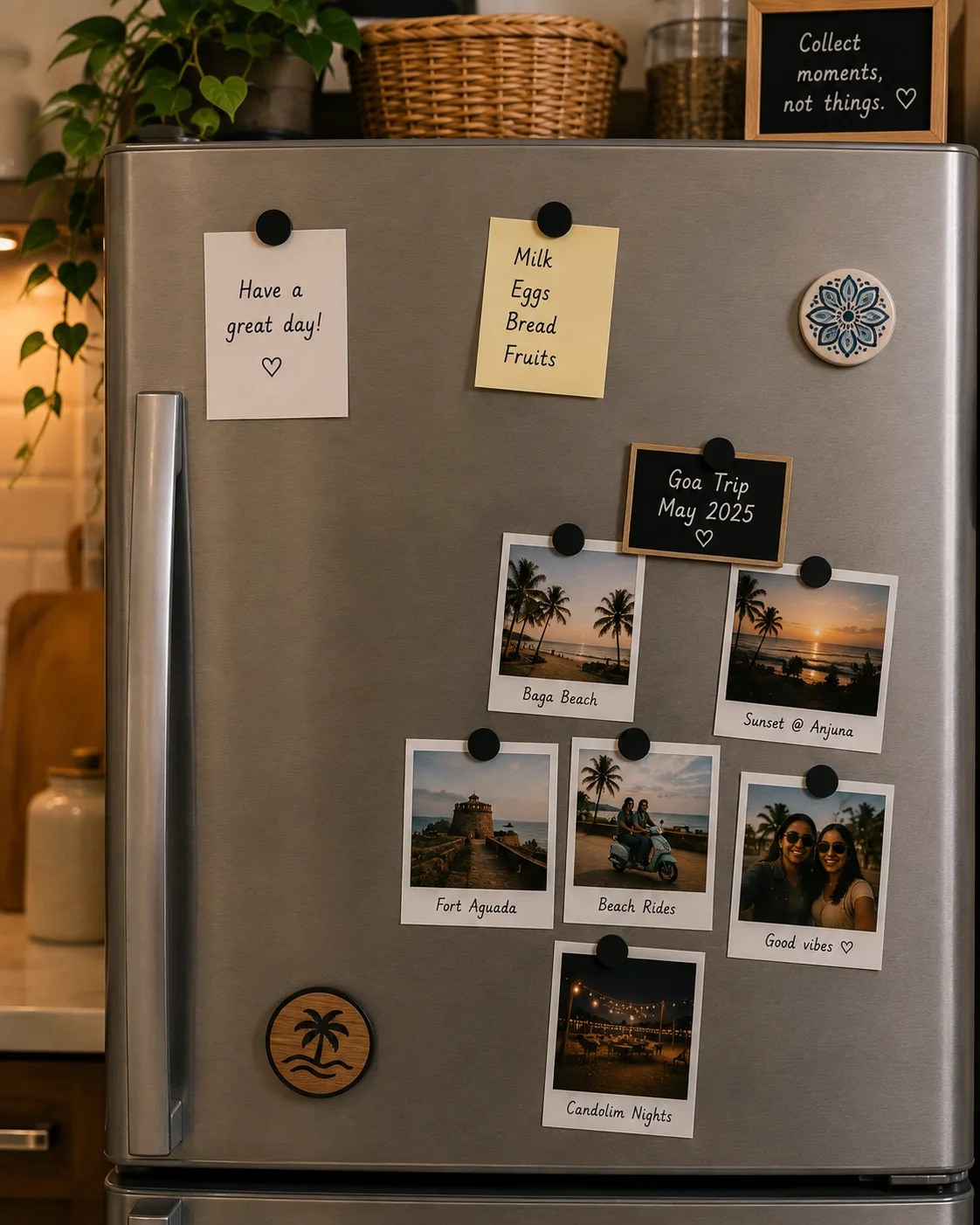 Holiday Memory Corner photo-print display example