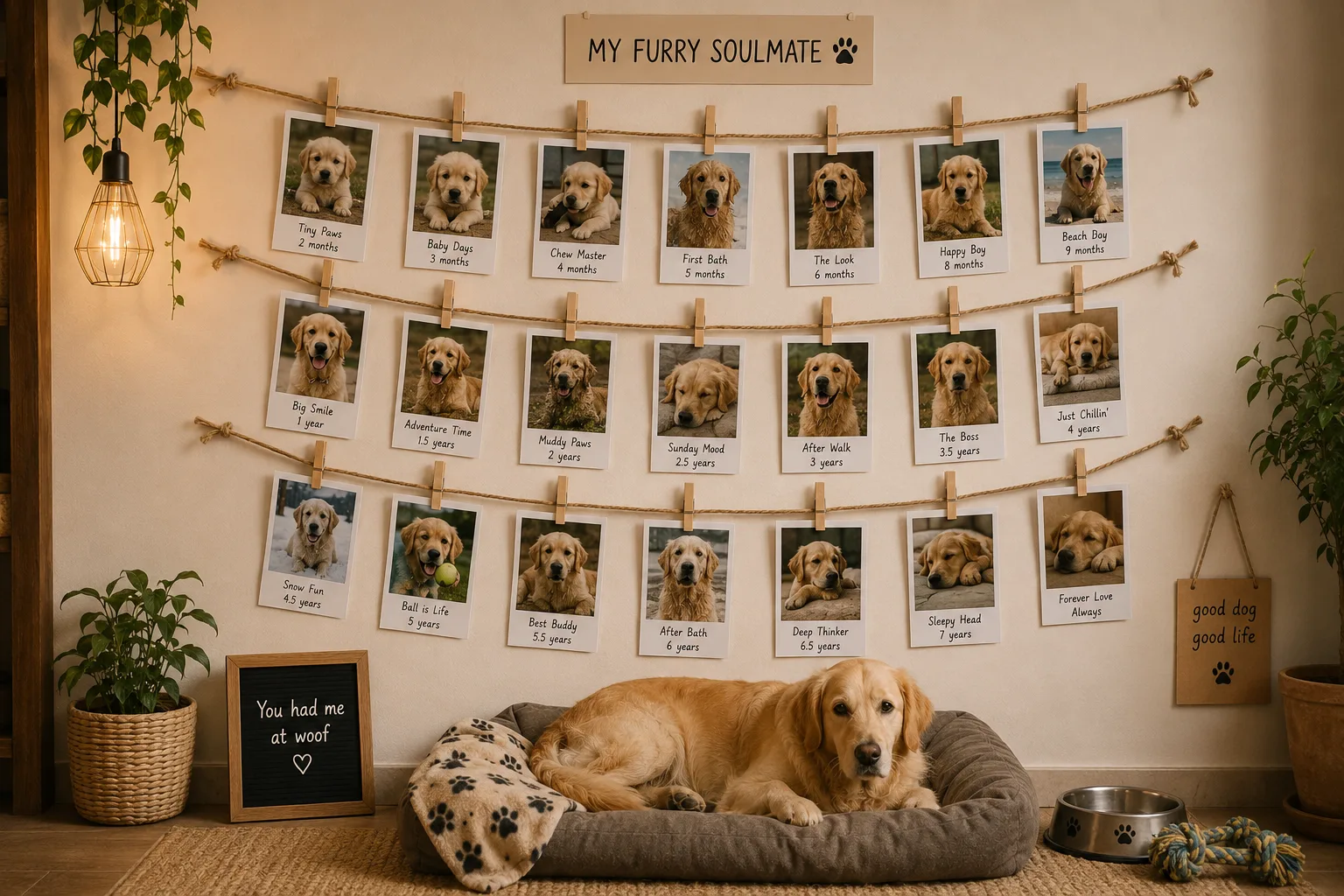 Pet Portrait Wall example for Pet Photo Prints